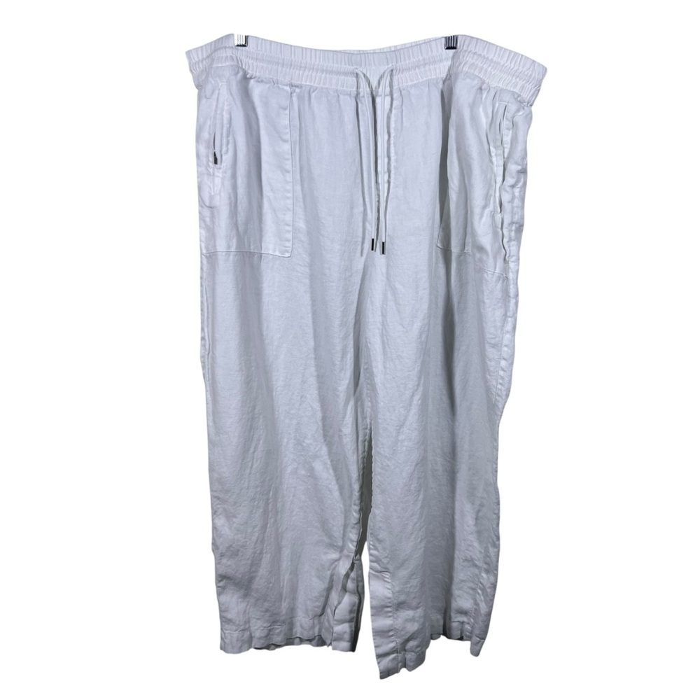 Athleta Retreat Linen Wide Leg Pant Size 3X - Picture 2 of 5